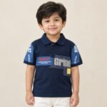 Navy Blue Coller T-shirt (C.T-2)