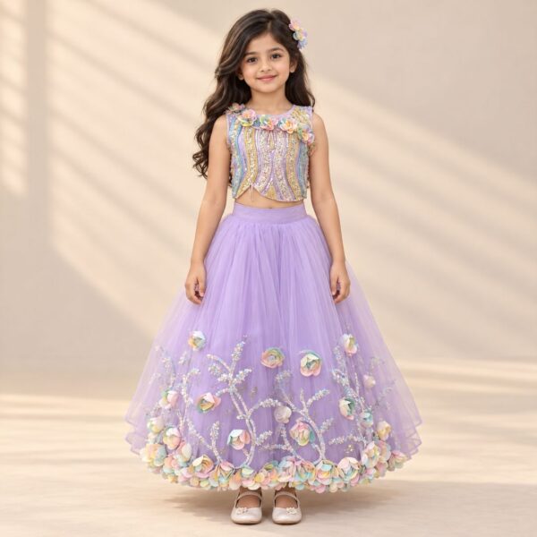 Purple Lehenga set (L.S-3)