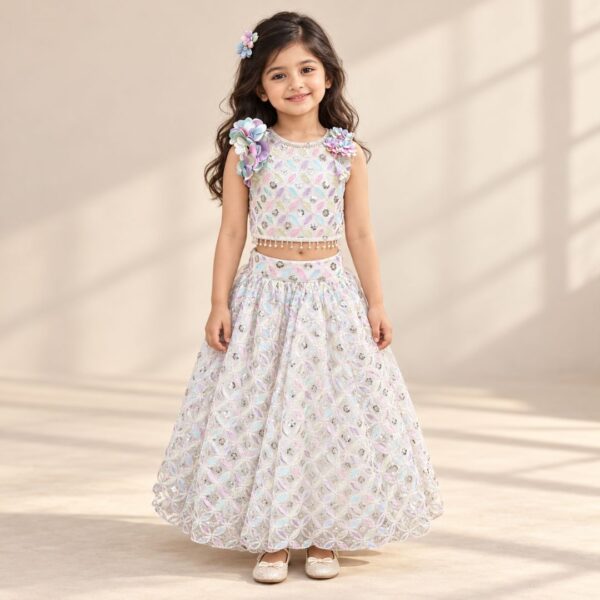 White Lehenga set (L.S-4)